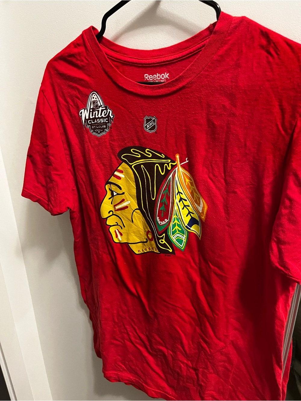 Reebok Red NHL Winter Classic St. Louis Graphic Tee